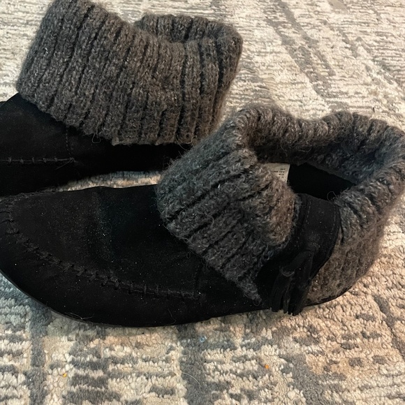 Black Suede Booties - Picture 1 of 3